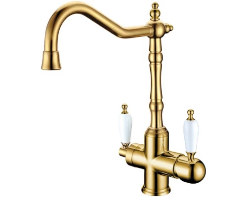 Смеситель для кухни с подключением к фильтру Boheme Tradizionale Oro 112