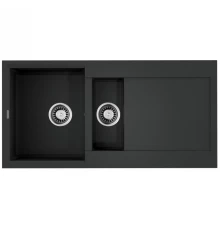 Кухонная мойка Tetogranit Omoikiri Sakaime 100-2-BL черный 4993892