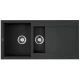 Кухонная мойка Tetogranit Omoikiri Sakaime 100-2-BL черный 4993892