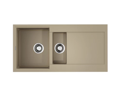 Кухонная мойка Tetogranit Omoikiri Sakaime 100-2-CH шампань 4993897