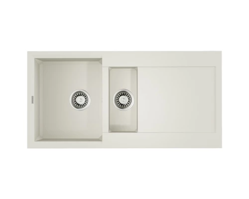 Кухонная мойка Tetogranit Omoikiri Sakaime 100-2-WH белый 4993895