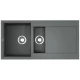 Кухонная мойка Tetogranit Omoikiri Sakaime 100-2-GR ленинградский серый 4993562