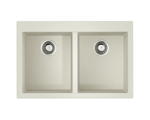 Кухонная мойка Tetogranit Omoikiri Bosen 80-2-WH белый 4993839