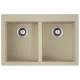 Кухонная мойка Tetogranit Omoikiri Bosen 80-2-BE ваниль 4993837
