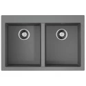 Кухонная мойка Tetogranit Omoikiri Bosen 80-2-GR ленинградский серый 4993569 Кухонная мойка Tetogranit Omoikiri Bosen 80-2-GR ленинградский серый 4993569
