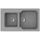 Кухонная мойка Tetogranit Omoikiri Maru 86-2-GR ленинградский серый 4993575
