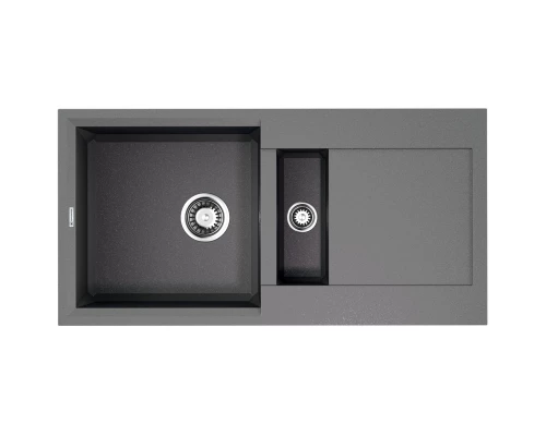 Кухонная мойка Tetogranit Omoikiri Sakaime 86-2-GR ленинградский серый 4993560