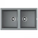 Кухонная мойка Tetogranit Omoikiri Tedori 86-2-GR ленинградский серый 4993572
