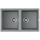 Кухонная мойка Tetogranit Omoikiri Tedori 86-2-GR ленинградский серый 4993572
