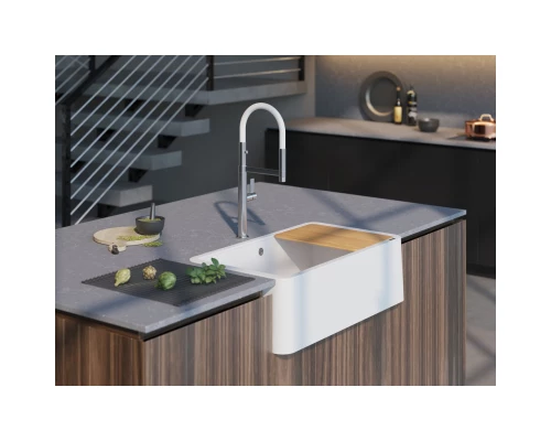 Кухонная мойка Tetogranit Omoikiri Tarento 83-WH белый 4993177