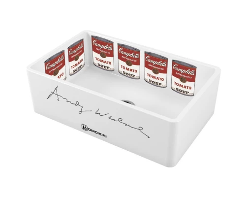 Кухонная мойка Natceramic Omoikiri Mikura 76-Warhol white 4993025
