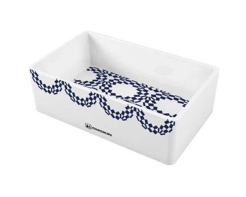 Кухонная мойка Natceramic Omoikiri Mikura 76-Tokio 2 white 4993173