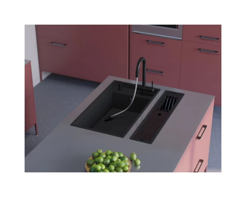 Кухонная мойка Artceramic Omoikiri Kinaru 86-U/I GB графит 4997027