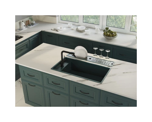 Кухонная мойка Artceramic Omoikiri Kinaru 86-U/I AZ azur blue 4993028