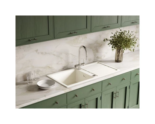 Кухонная мойка Artceramic Omoikiri Kitagawa 100-WH белый 4993787