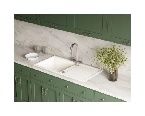 Кухонная мойка Artceramic Omoikiri Kitagawa 100-WH белый 4993787