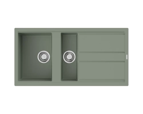 Кухонная мойка Artceramic Omoikiri Kitagawa 100-2-WG wind green 4993252