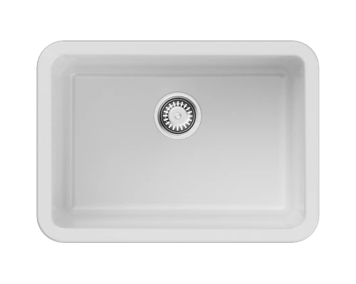 Кухонная мойка Natceramic Omoikiri Torishima 67-U/I-WH белый глянец 4993866