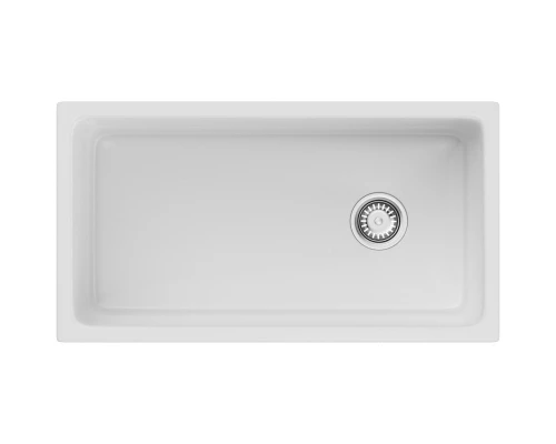 Кухонная мойка Natceramic Omoikiri Tokara 88-U/I-WH Side белый глянец 4993867