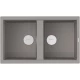 Кухонная мойка Artceramic Omoikiri Kitagawa 86-2-GR ленинградский серый 4993491
