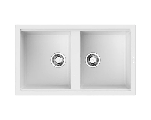 Кухонная мойка Artceramic Omoikiri Kitagawa 86-2-WH белый 4993806