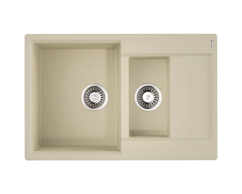 Кухонная мойка Tetogranit Omoikiri Daisen 78-2T-BE ваниль 4993529