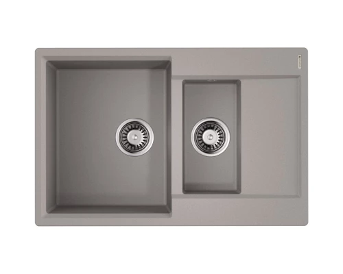 Кухонная мойка Tetogranit Omoikiri Daisen 78-2T-GR ленинградский серый 4993585