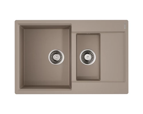 Кухонная мойка Tetogranit Omoikiri Daisen 78-2T-SA бежевый 4993536