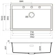 Кухонная мойка Artceramic Omoikiri Sintesi 79-GR ленинградский серый 4997139