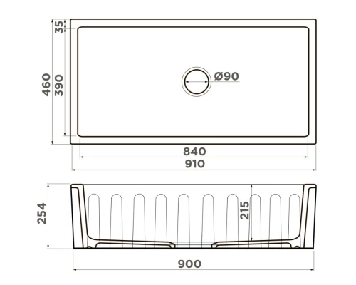 Кухонная мойка Natceramic Omoikiri Mikura 91-SB smoky blue 4997089