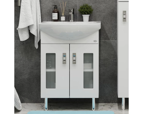 Тумба белый глянец 52 см Onika Кристалл 105555