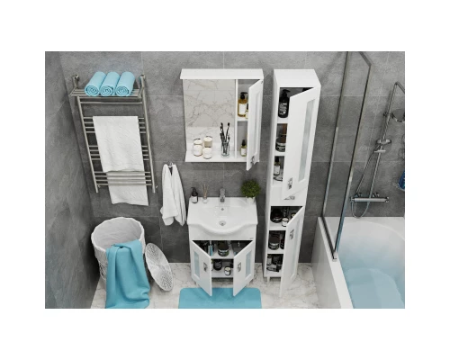 Тумба белый глянец 61 см Onika Кристалл 106545