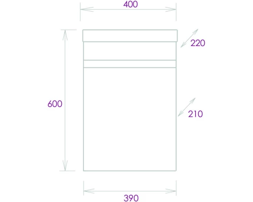 Тумба белый глянец 39 см Onika Милтон 104007