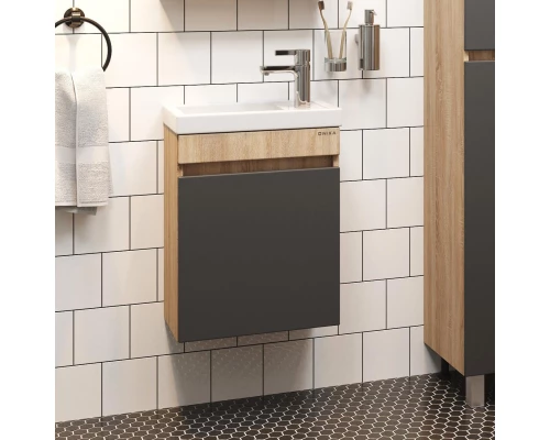 Тумба дуб сонома/серый матовый 44 см Onika Милтон 104511