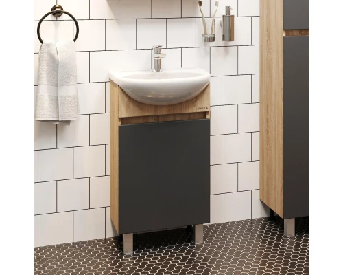 Тумба дуб сонома/серый матовый 43 см Onika Милтон 104512