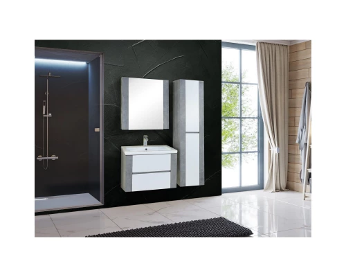 Тумба ателье светлый/белый глянец 68,8 см Onika Стоун 107044