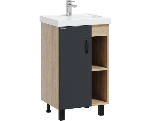 Тумба дуб сонома/серый матовый 47 см Onika Тимбер 105035