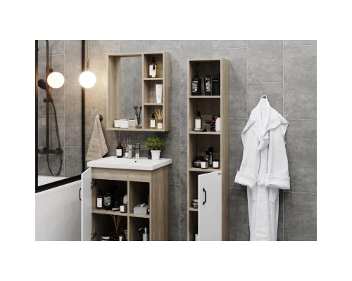 Тумба дуб сонома/белый матовый 56,2 см Onika Тимбер 106140