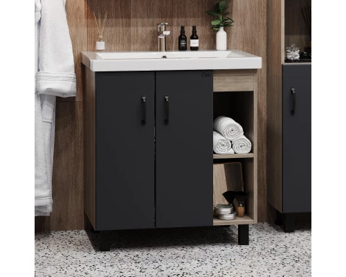 Тумба дуб сонома/серый матовый 66 см Onika Тимбер 107057