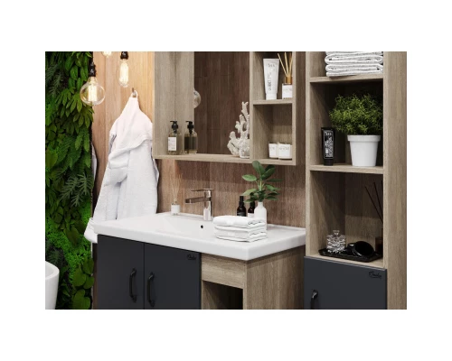 Тумба дуб сонома/серый матовый 77 см Onika Тимбер 108046