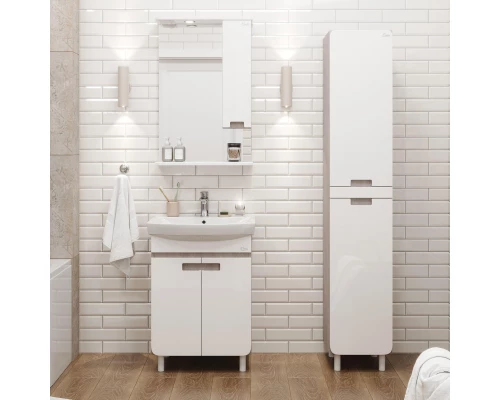 Тумба белый глянец/кастелло 55 см Onika Харпер 106143