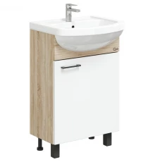 Тумба дуб сонома/белый матовый 47,8 см Onika Эко 105208