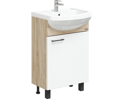 Тумба дуб сонома/белый матовый 47,8 см Onika Эко 105208