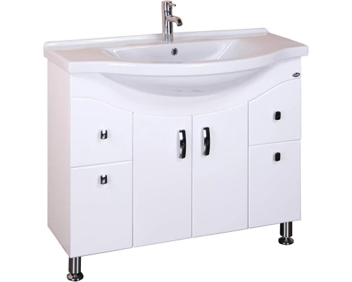 Тумба белый глянец 86,4 см Onika Эльбрус 109016