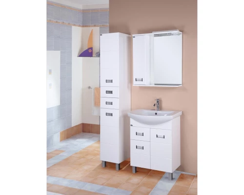 Зеркальный шкаф 58x71,2 см белый глянец L Onika Балтика 205815