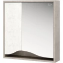 Зеркальный шкаф 60x71,2 см светлый камень/бетон крем Onika Брендон 206084 Зеркальный шкаф 60x71,2 см светлый камень/бетон крем Onika Брендон 206084