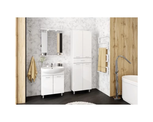 Зеркальный шкаф 65x76,2 см белый глянец R Onika Валерия 206505