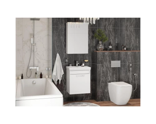 Зеркальный шкаф 49x73 см белый глянец L/R Onika Венеция 205014