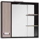 Зеркальный шкаф 75x71,2 см венге луизиана/ясень шимо светлый L Onika Гамма 207518
