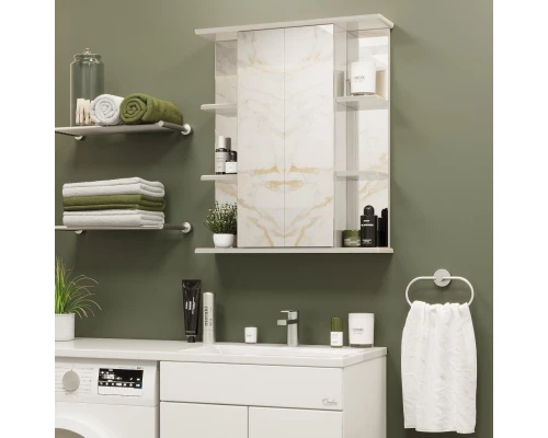 Зеркальный шкаф 60x71,2 см белый глянец L/R Onika Глория 206041